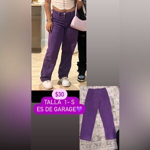 Garage Purple Jeans. Size Small